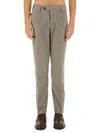 Pt Torino Gabardine Trousers With Back And Side Pockets
