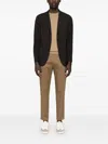 Pt Torino Gabardine Trousers In Brown