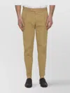 Pt Torino Cotton And Linen Trousers In Brown