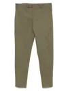 Pt Torino Gabardine Trousers In Green