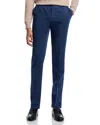 Pt Torino Garment-dyed Silkochino Slim Fit Pants In Blue