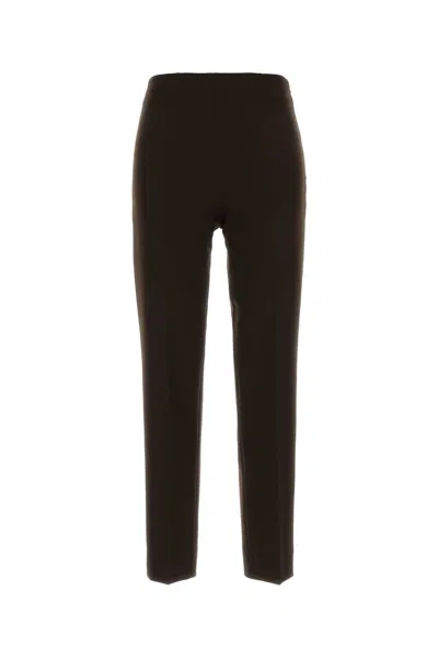 Pt Torino Gioia Stretch Polyester Pant For Women In Brown