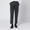 Pt Torino Cotton Trousers With Pockets And Belt Loops In Black