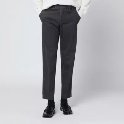 Pt Torino Gray Cotton Trousers In Multi