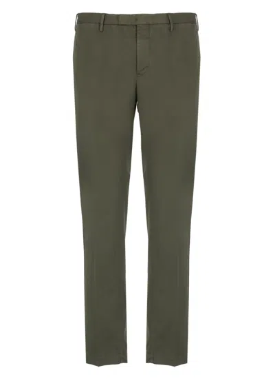 PT TORINO PT TORINO GREEN COTTON TROUSERS