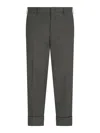 Pt Torino Chino Pants With Pleats And Feather Detail In Green