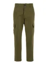 Pt Torino Green Pants With Cargo Pockets In Green