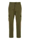 Pt Torino Green Pants With Cargo Pockets In Green