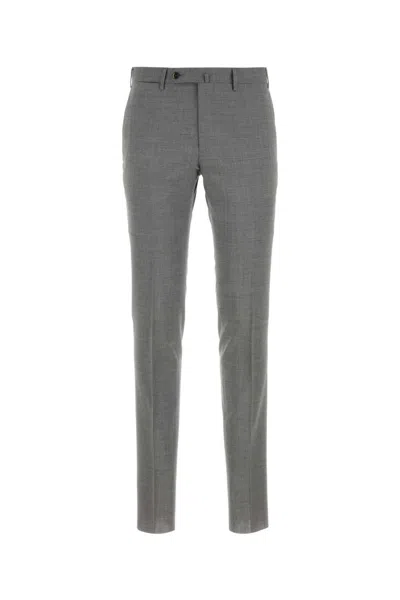 Pt Torino Grey Chino Pants In Gray