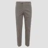 Pt Torino Taupe Cotton Stretch Master Pants In Dove Grey
