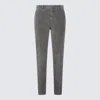 Pt Torino Grey Cotton Slim Jogger Pants In Gray