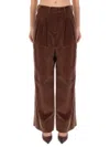 Pt Torino Grey Cotton Trousers In Brown
