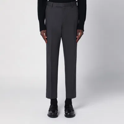 PT TORINO GREY COTTON TROUSERS