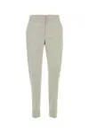 Pt Torino Grey Stretch Cotton Blend Pant