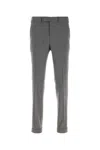 Pt Torino Grey Stretch Wool Pant In Multi