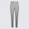 Pt Torino Med Grey Virgin Woo Blend Stretch Jogger Pants In Grey