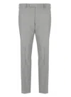 Pt Torino Grey Virgin Wool Trousers