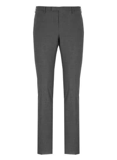 PT TORINO PT TORINO GREY WOOL TROUSERS