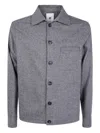 Pt Torino Herringbone Buttoned Jacket In Gray