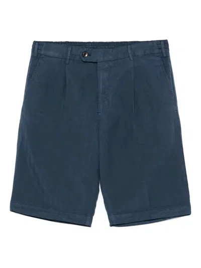 Pt Torino Bermuda Shorts Back Pockets In Blue