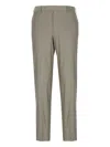 Pt Torino Herringbone-weave Trousers In Gray