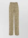 Pt Torino High Waist Satin Trousers With Side Pockets