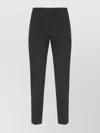 Pt Torino High Waist Skinny Fit Trousers With Slit In Black