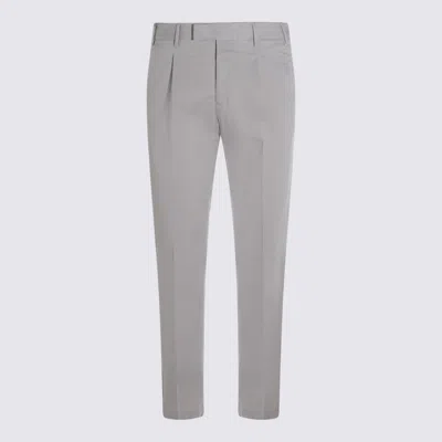 Pt Torino Ice White Cotton Master 1p Pant In Gray