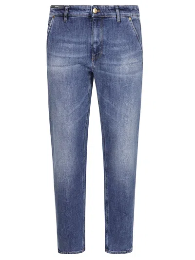 Pt Torino Tailored Denim Pants With Five-pocket Design In Blue