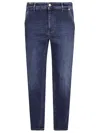 Pt Torino Blue Denim Jeans With Impeccable Fit In Denim