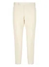 Pt Torino Tailored Straight-leg Pants With Subtle Pleats And Side Pockets