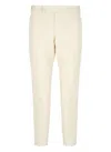 Pt Torino Tailored Straight-leg Pants With Subtle Pleats And Side Pockets In Neutrals