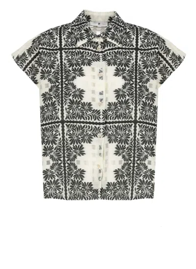 Pt Torino Ivory Cotton Shirt In Beige