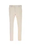 Pt Torino Wool Stretch Pant With Back Pockets In Neutral