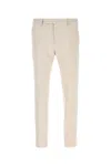 Pt Torino Wool Stretch Pant With Back Pockets In Neutral