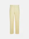 Pt Torino Ivory Virgin Wool Trousers In Sand