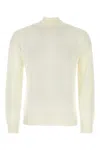 Pt Torino Foldable Cuffs Wool Knit In Off White