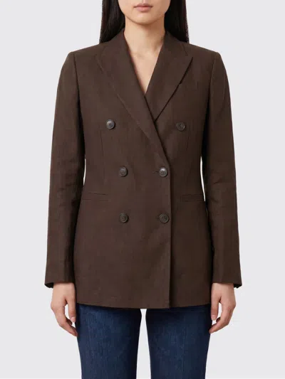 Pt Torino Jacket Woman Color Brown In Burgundy