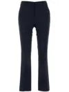 Pt Torino Black Mini Flare Pants In Stretch Fabric Woman In Blue