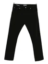 Pt Torino Slim Fit Stretch Cotton Jeans In Black