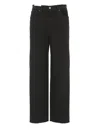 Pt Torino Straight Leg Denim Trousers With Five Pockets In Black