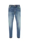 Pt Torino Denim Jeans With Belt Loops And Faded Effect In Mm90