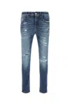 Pt Torino Stretch Denim Jeans Featuring Distressed Detailing