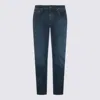 Pt Torino Straight Trousers With Belt Loops And Pockets In Blue