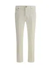 Pt Torino Five-pocket Jeans In Neutral
