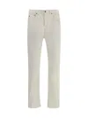 Pt Torino Corduroy Design Pants In White