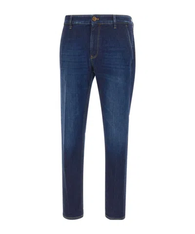 Pt Torino Jeans With Belt Loops In Blue