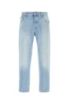 Pt Torino Straight Leg Denim Jeans Five Pocket Design In Light Blue