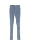 Pt Torino Stretch Modal Blend Pant With Practical Pockets In Blue