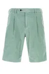 Pt Torino Stretch Corduroy Bermuda Shorts With Elastic Waistband